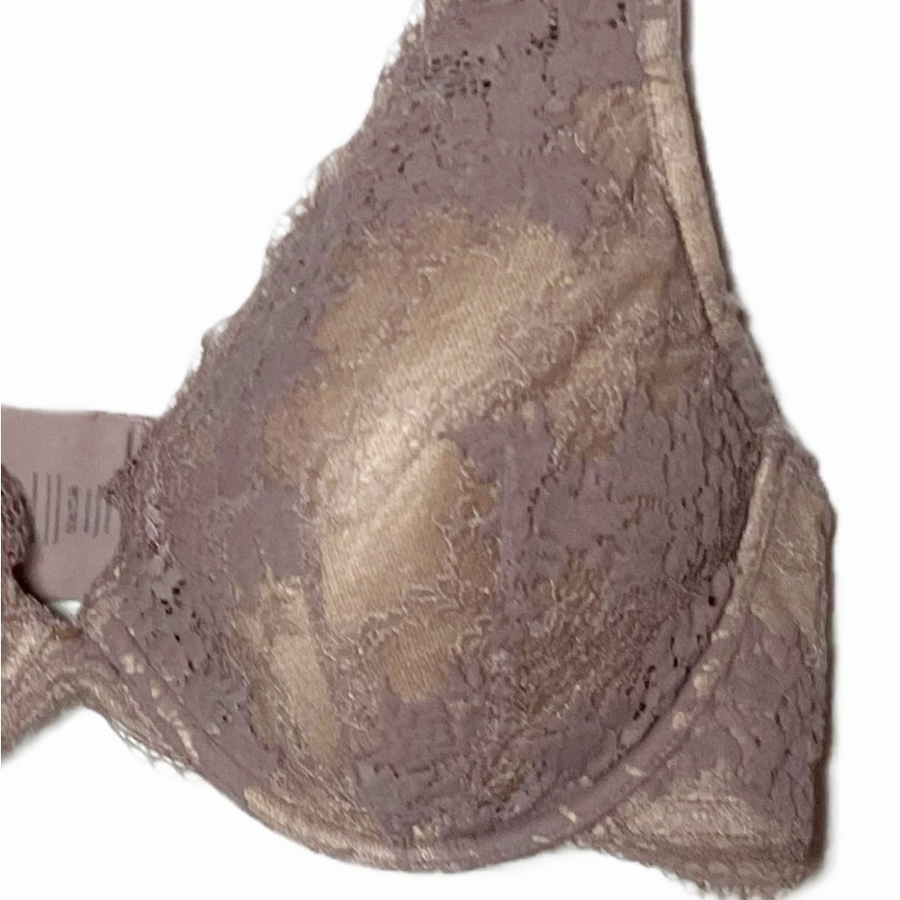 ThirdLove 24/7 lace contour plunge bra mauve floral lace overlay size 40D - Picture 5 of 5